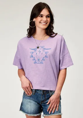 2010 LILAC COTTON JERSEY SLUB SS TEE
