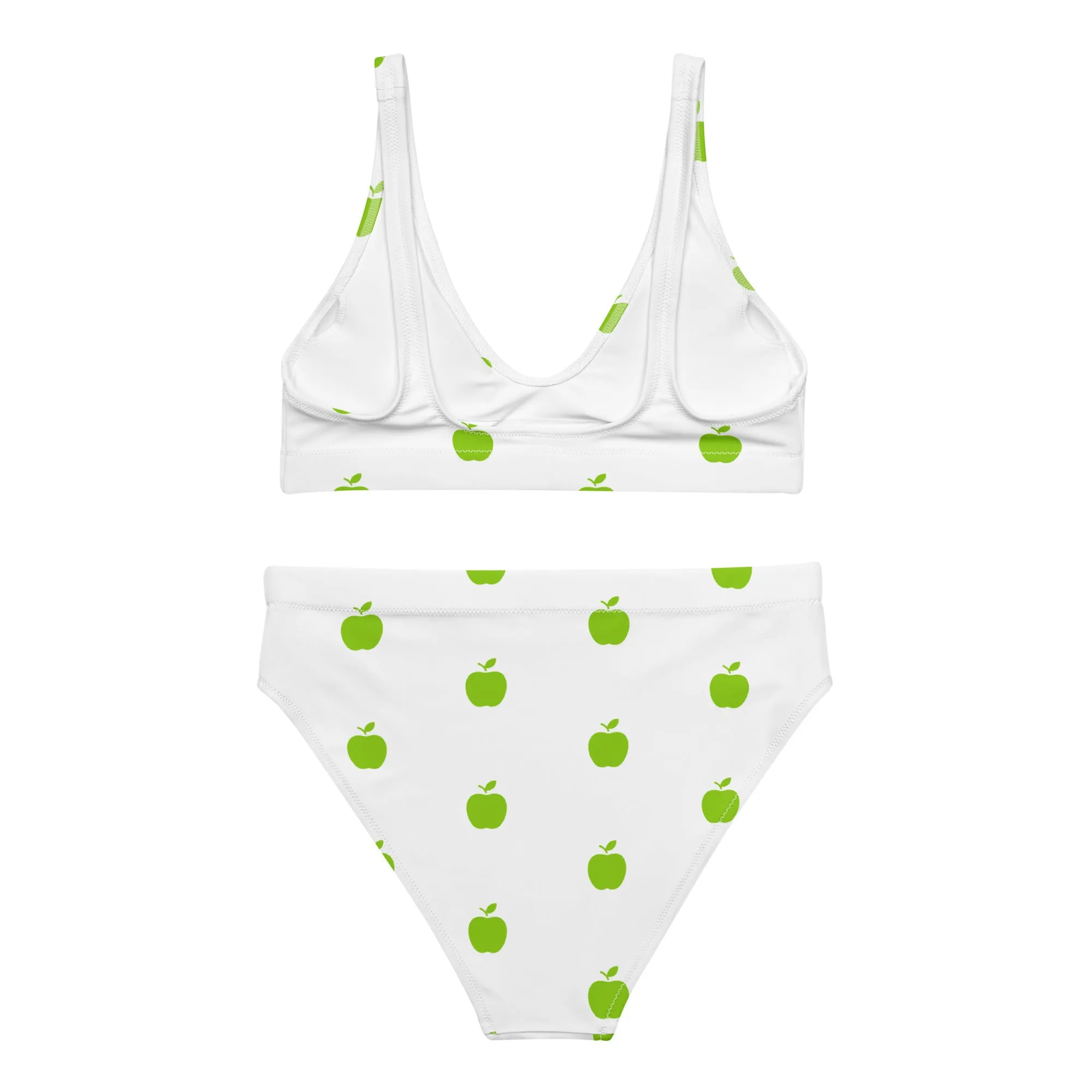 Brat Apple White High-Waisted Bikini