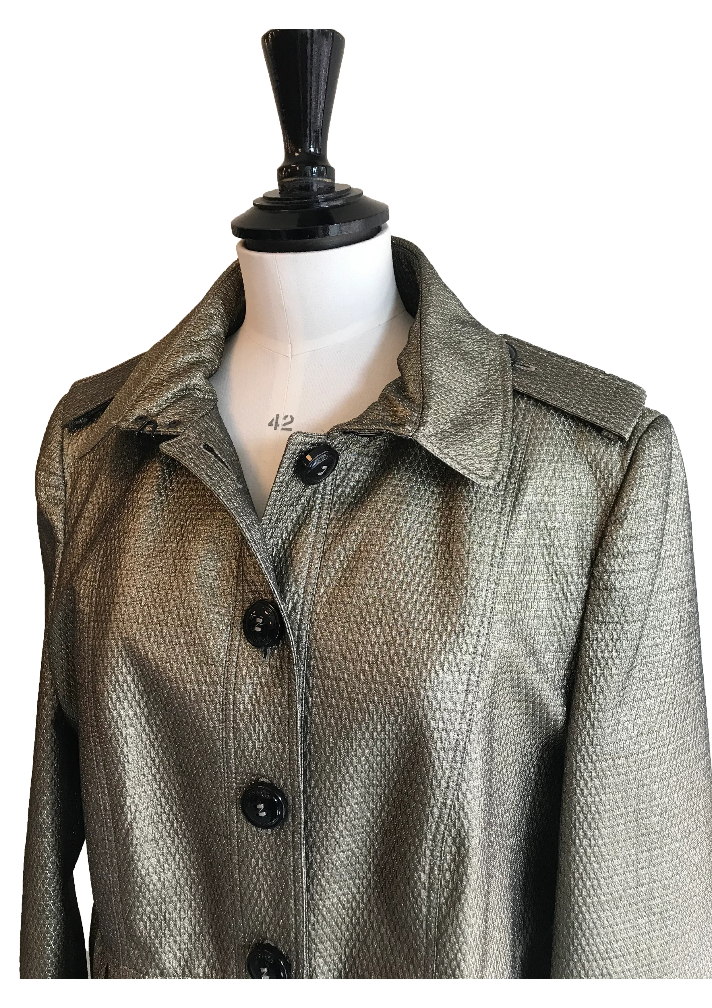 Bronze Jacquard Coat