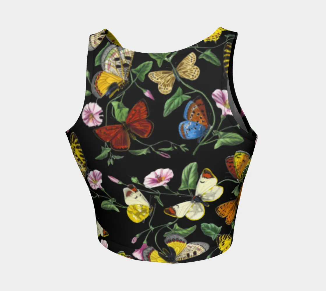 Butterfly Print Athletic Top