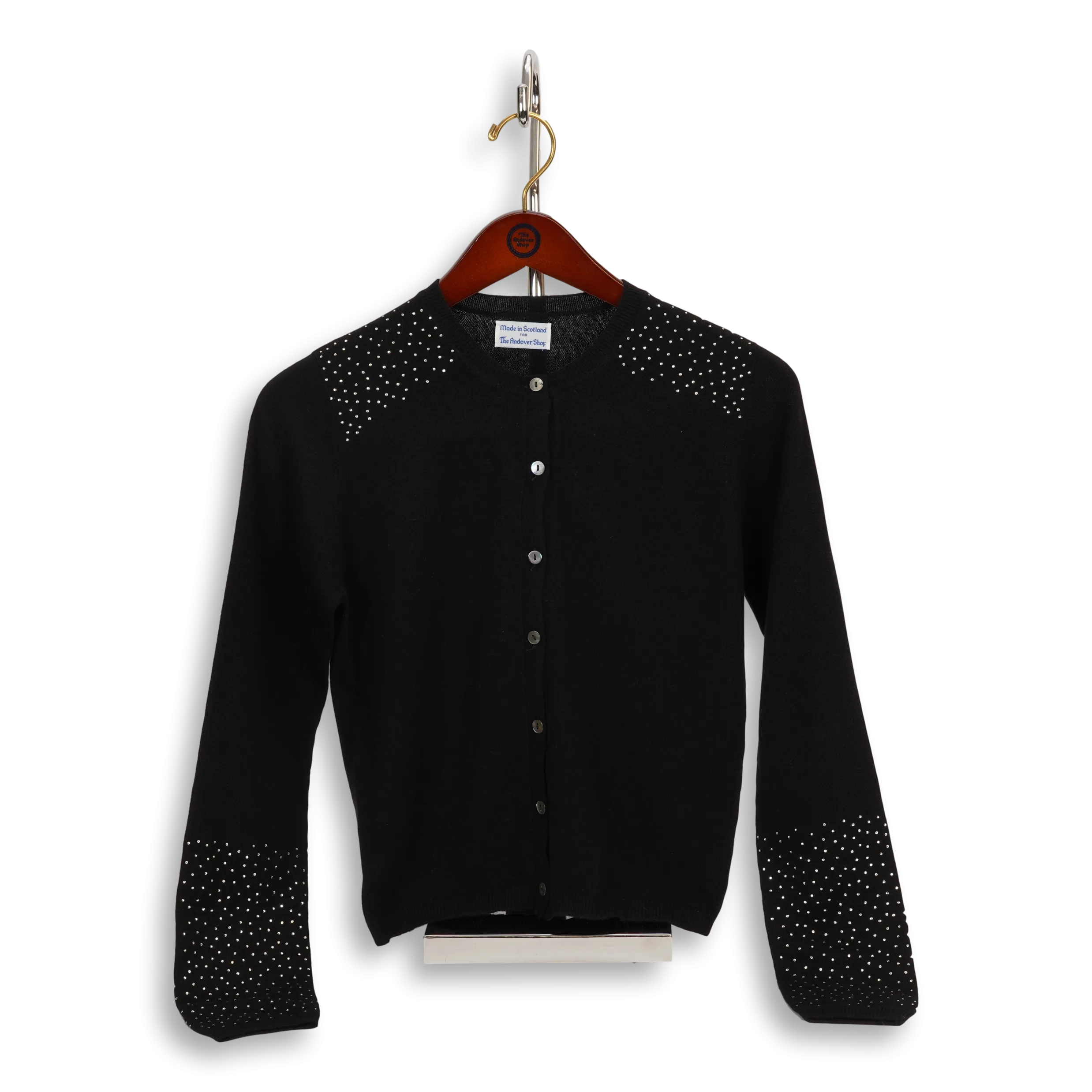 Cashmere Cardigan with Swarovski Crystals