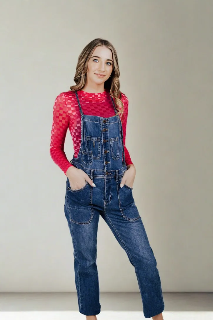 Checked Out Mesh Top