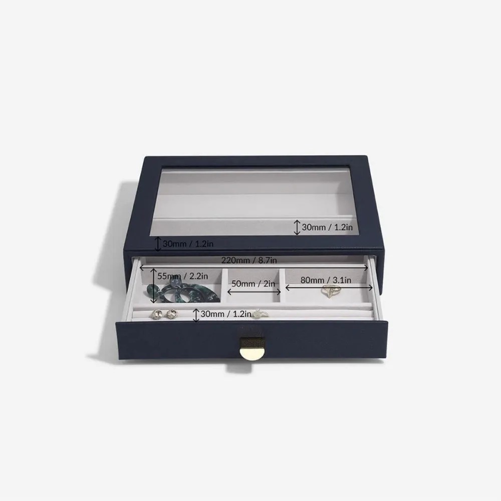 Classic Jewellery Box Display Drawer - Navy Pebble - 75786