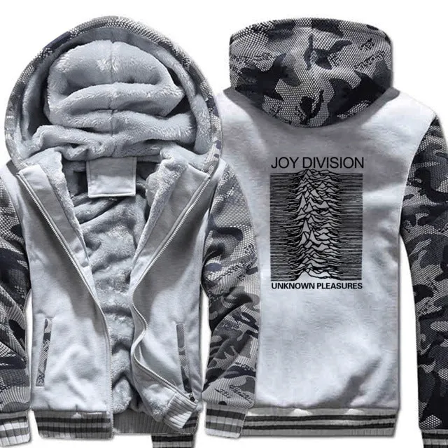 clothes man's thick zipper sweatshirt hip hop 2019 winter unknown pleasure fashion hoodies fitness jackets men wool liner coats