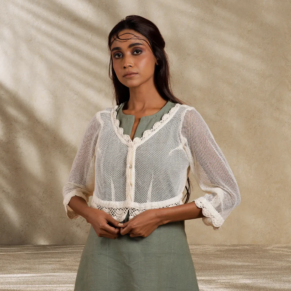 Cotton Mesh Top | Meticulously Hand Crafted | A Stylish Accessory Jacket