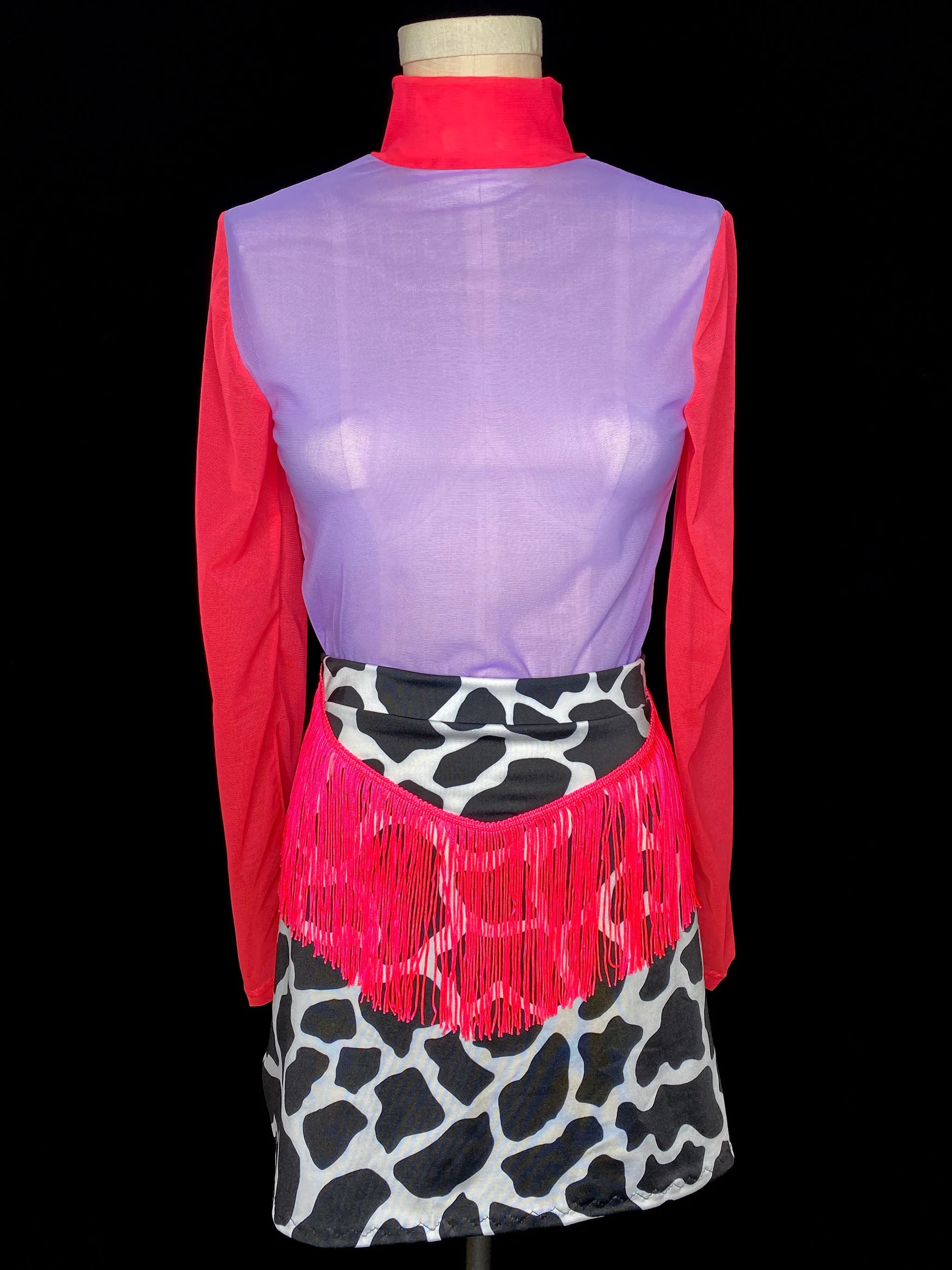 Cowboy Fringe Mini Skirt