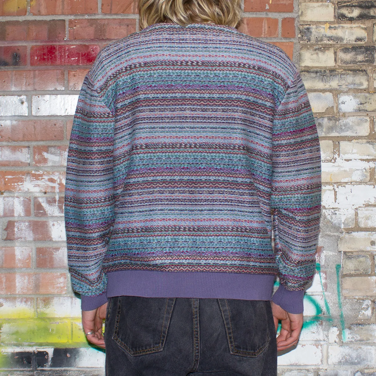 Dill Painting Intarsia Cardigan