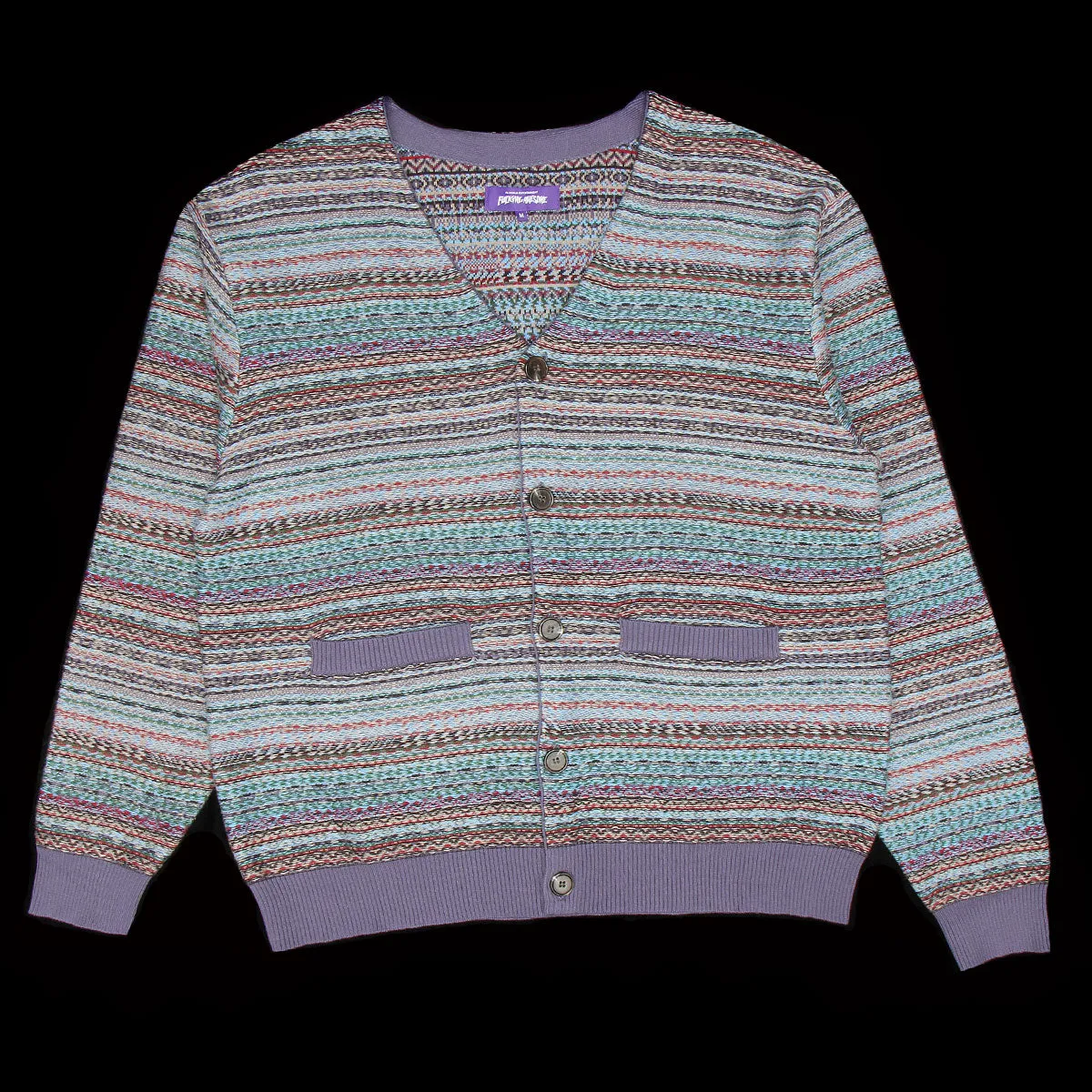Dill Painting Intarsia Cardigan