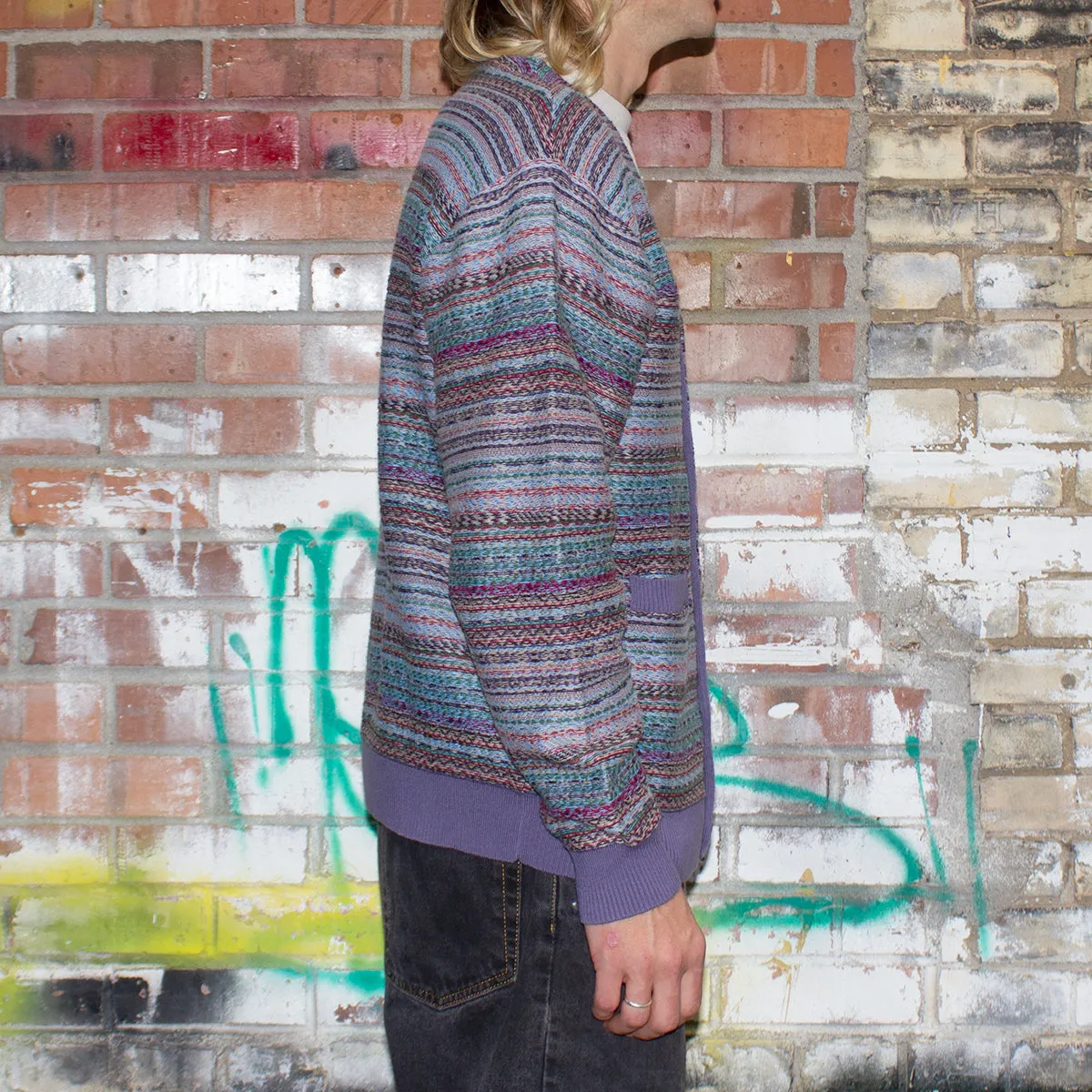Dill Painting Intarsia Cardigan