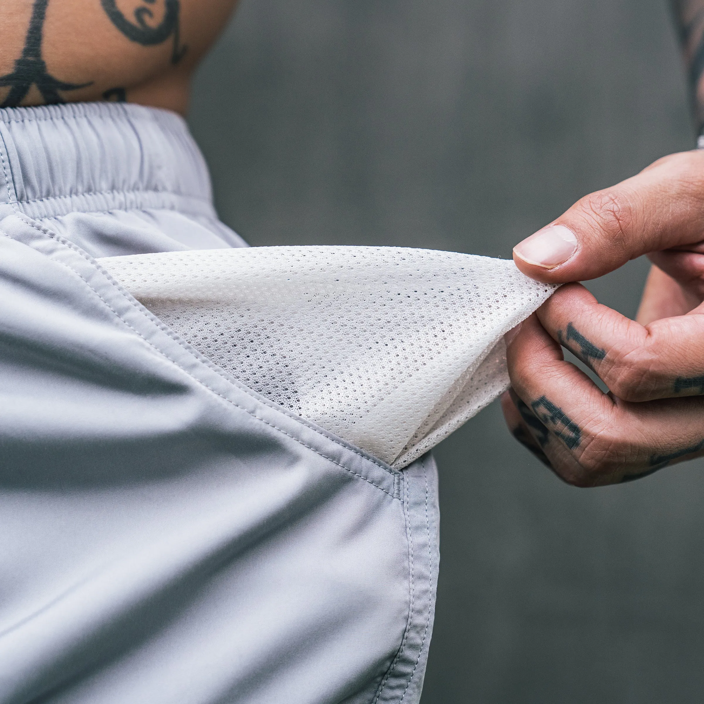 Drawstring Track Pants - Grey