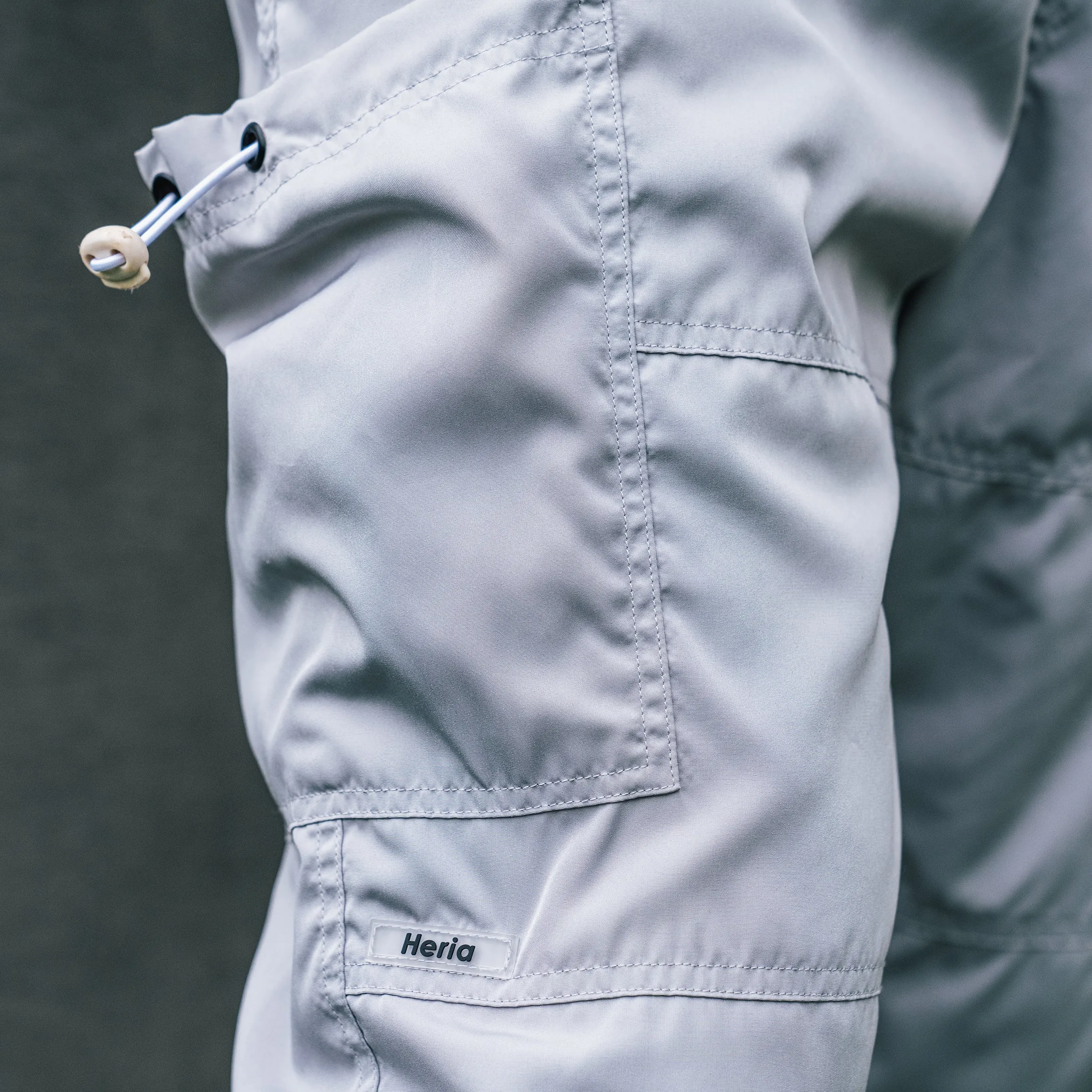 Drawstring Track Pants - Grey