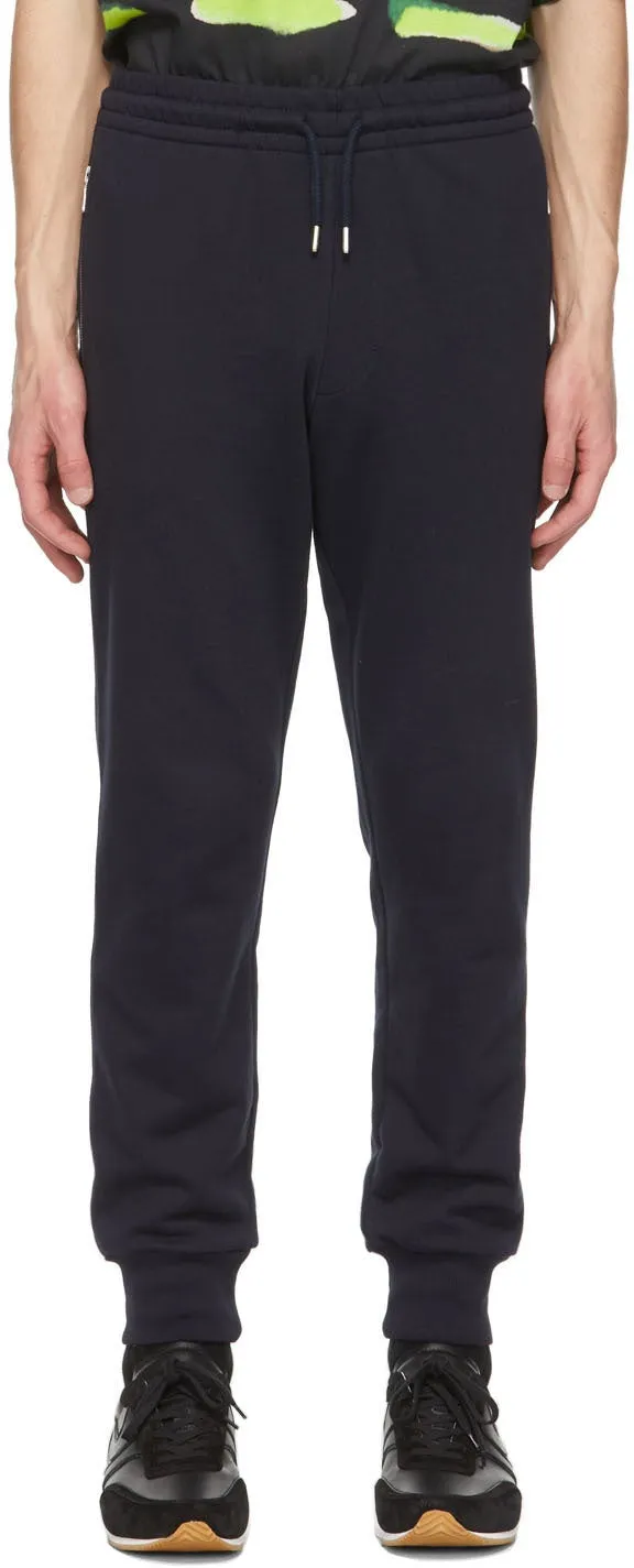 Dries Van Noten Navy French Terry Lounge Pants