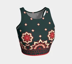 Floral Abstract Crop Top