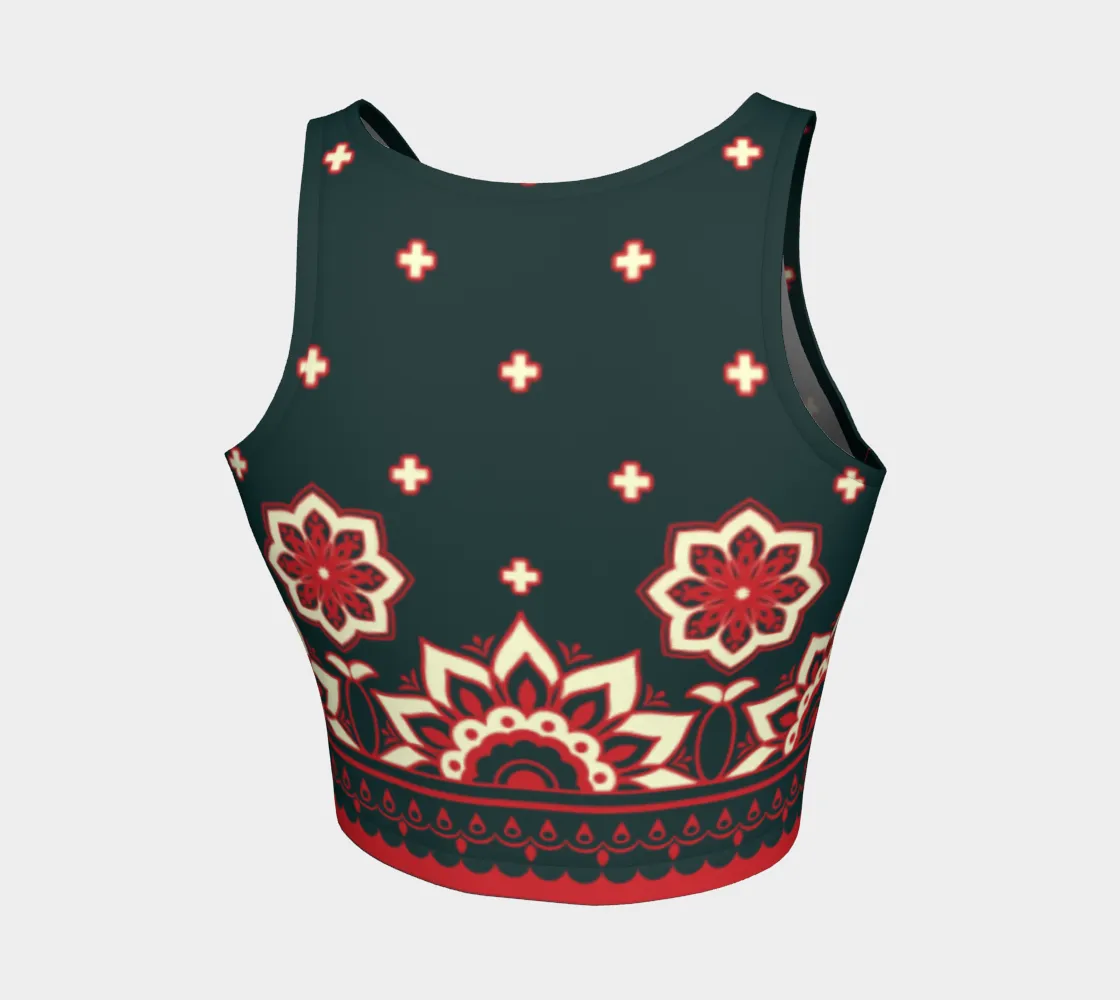 Floral Abstract Crop Top