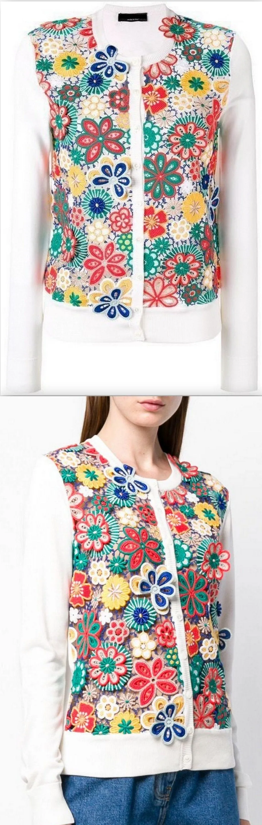 Floral Crochet Cardigan