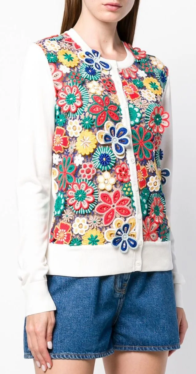 Floral Crochet Cardigan