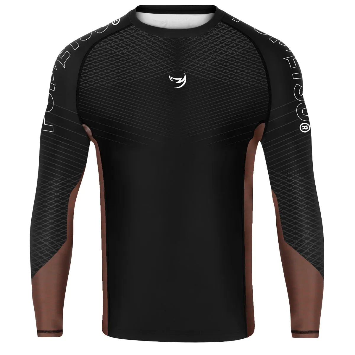 Fumetsu Competitor MK2 Long Sleeve Rash Guard Black/Brown