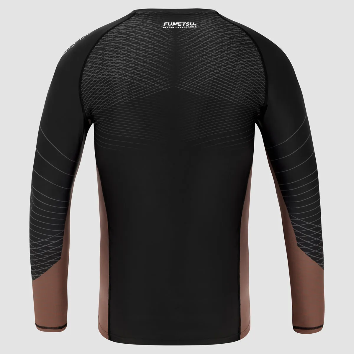 Fumetsu Competitor MK2 Long Sleeve Rash Guard Black/Brown