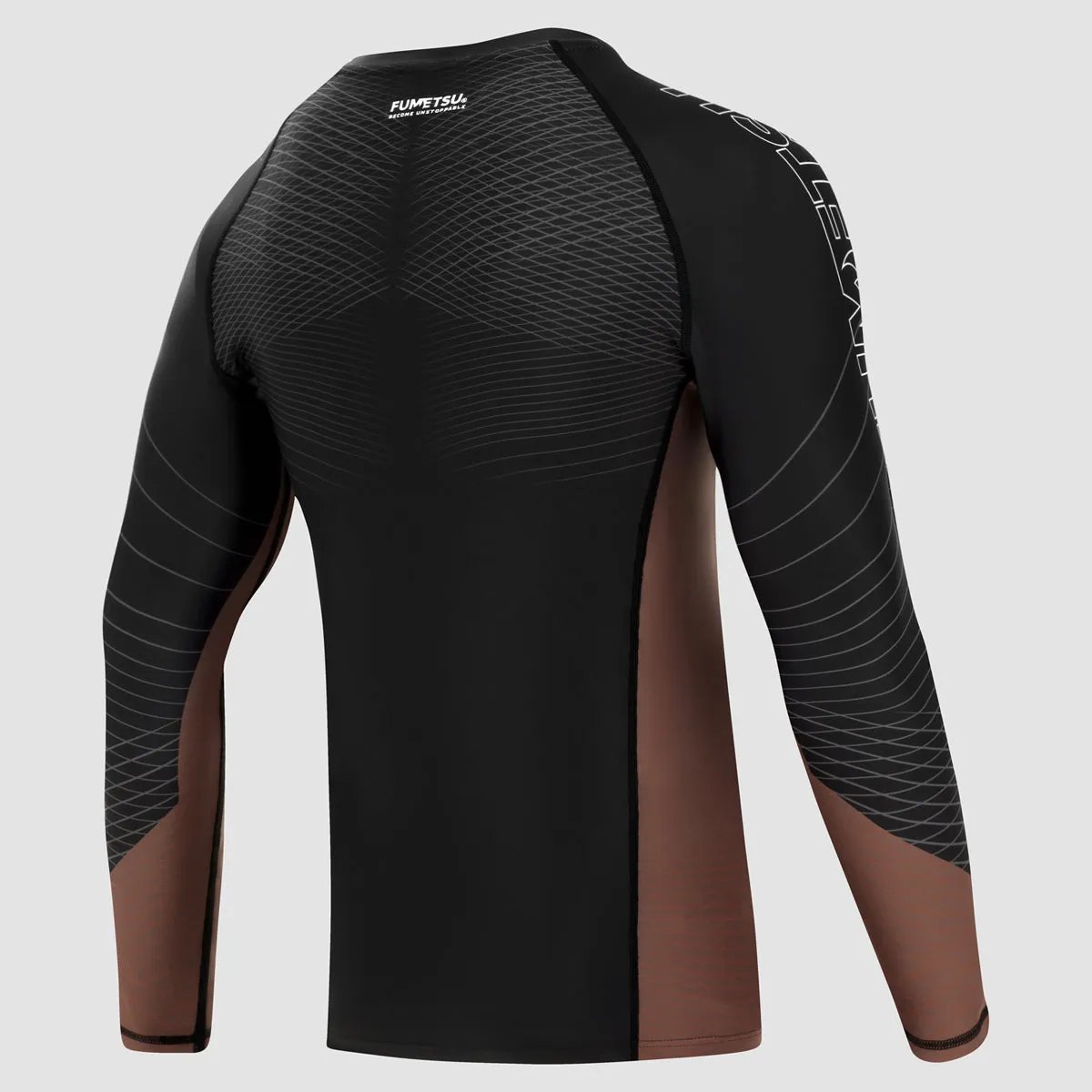 Fumetsu Competitor MK2 Long Sleeve Rash Guard Black/Brown