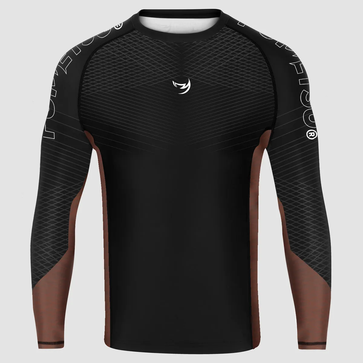 Fumetsu Competitor MK2 Long Sleeve Rash Guard Black/Brown