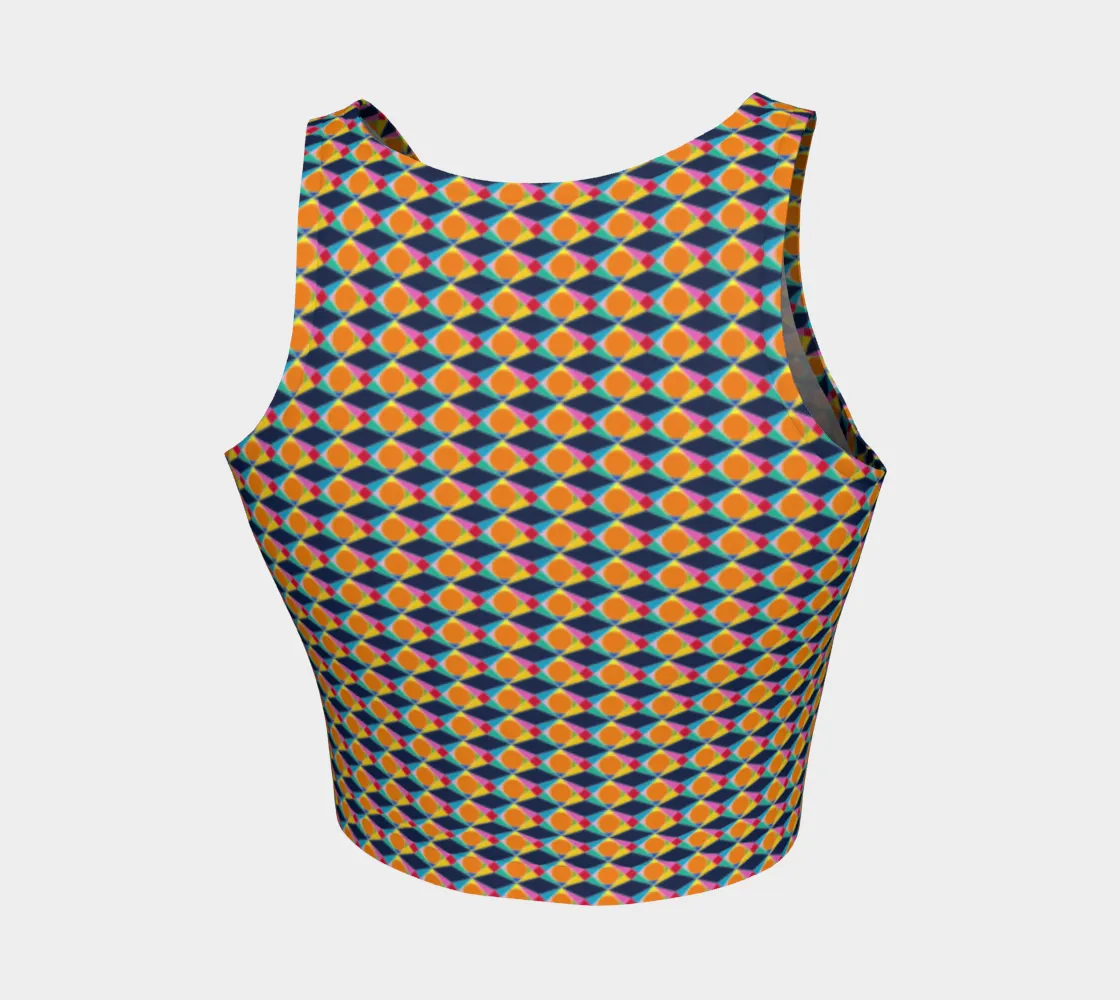 Geo Storm Athletic Crop Top