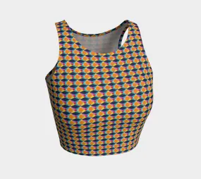 Geo Storm Athletic Crop Top