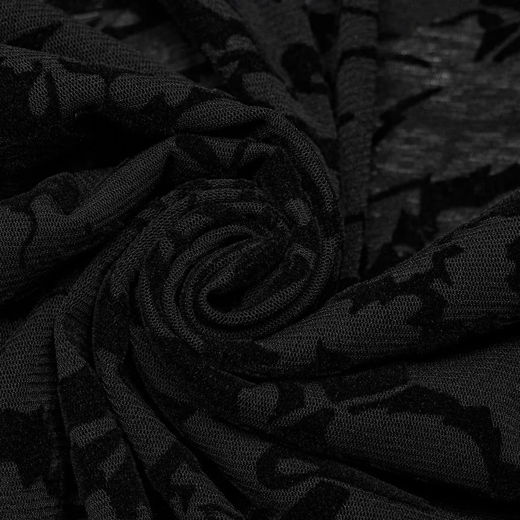 GOTH Perspective Printed Mesh T-shirt WT-834TCM