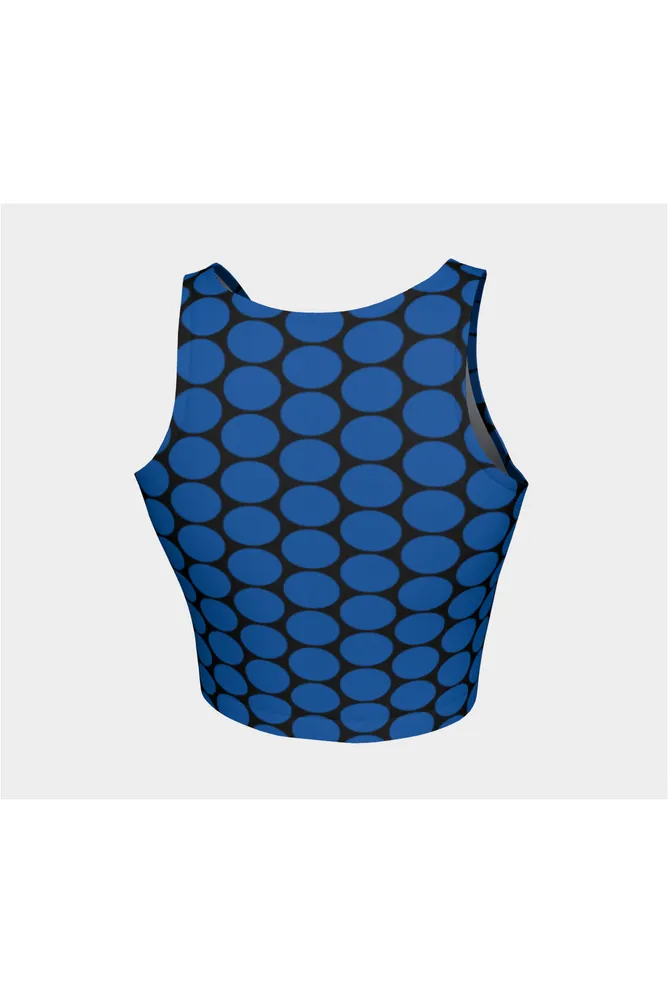 Little Blue Ovals Athletic Top