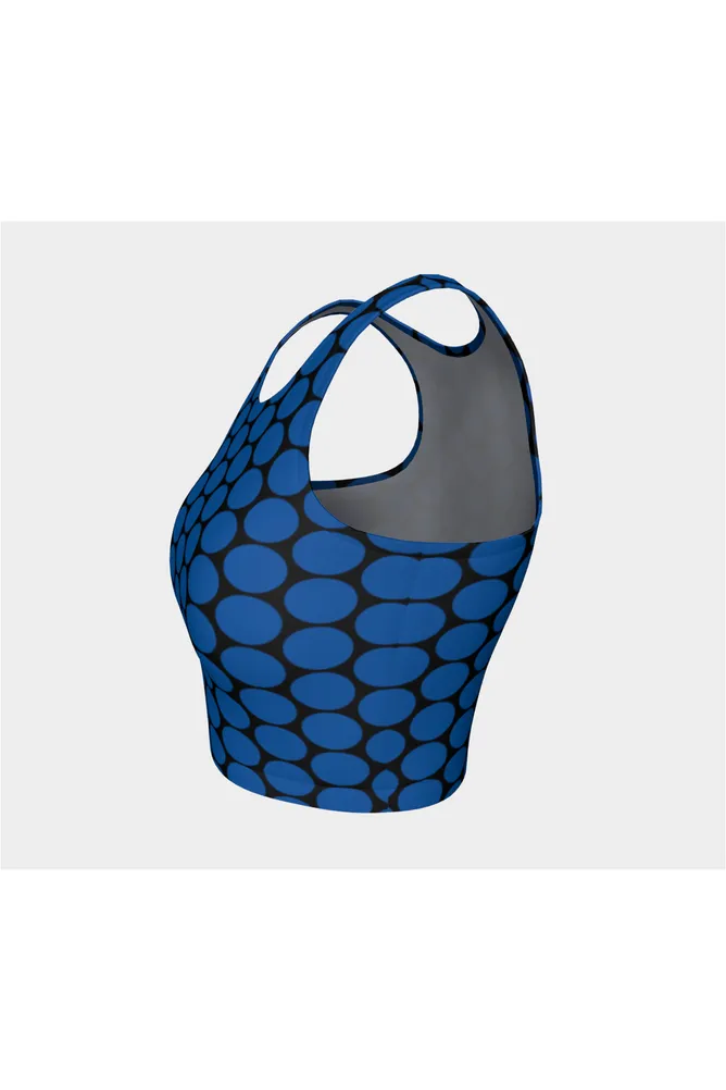 Little Blue Ovals Athletic Top