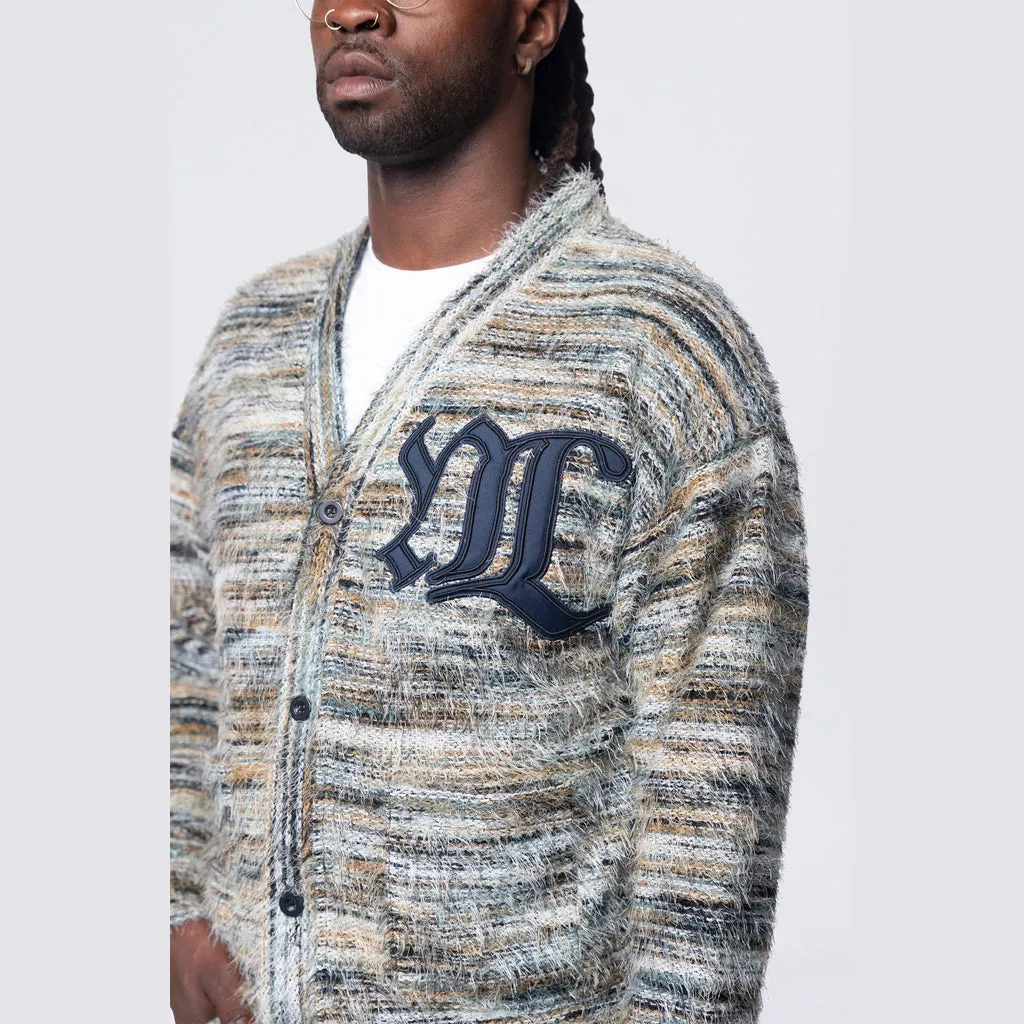 Long Haired Cardigan - Ocean