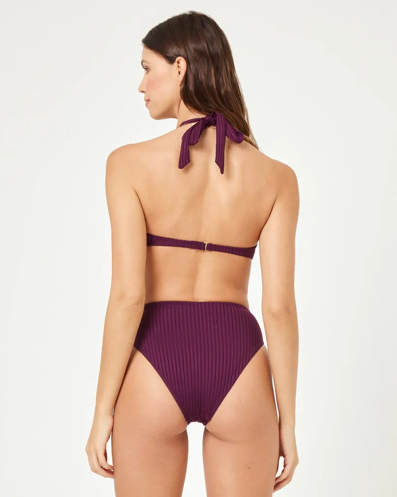 LSPACE Savannah Rib High-Waist Bottom