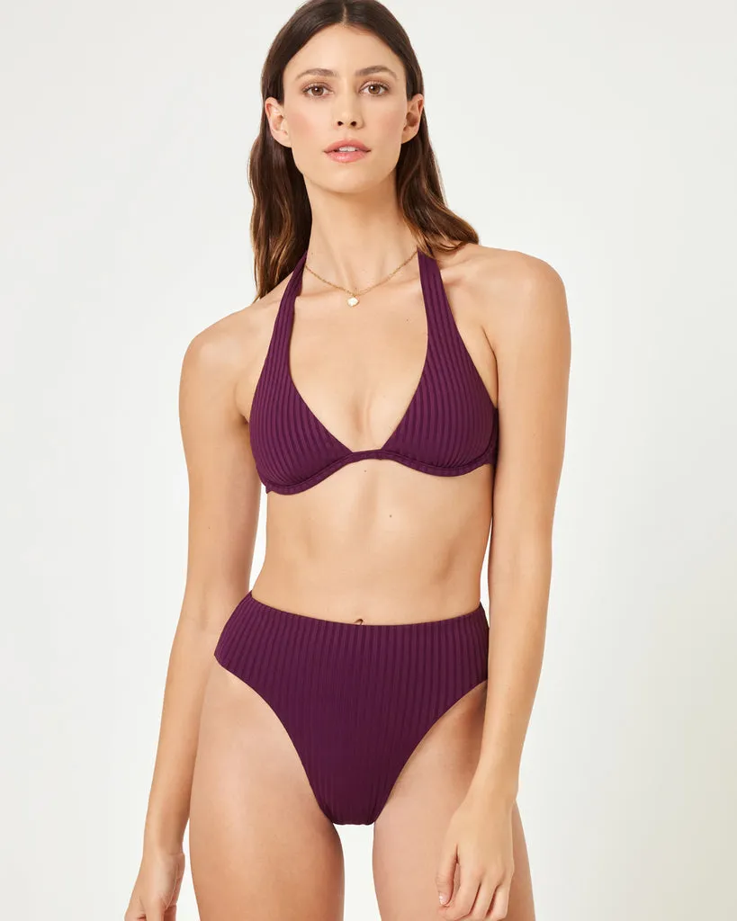 LSPACE Savannah Rib High-Waist Bottom