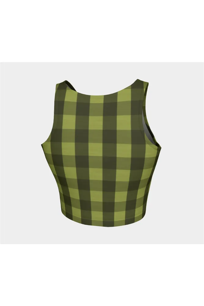 Pepper Stem Plaid Athletic Top