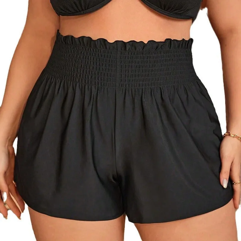 Plus Size Swimsuit Women's Mesh Four Corners