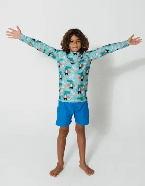 Surfing Crocodile Rash Guard