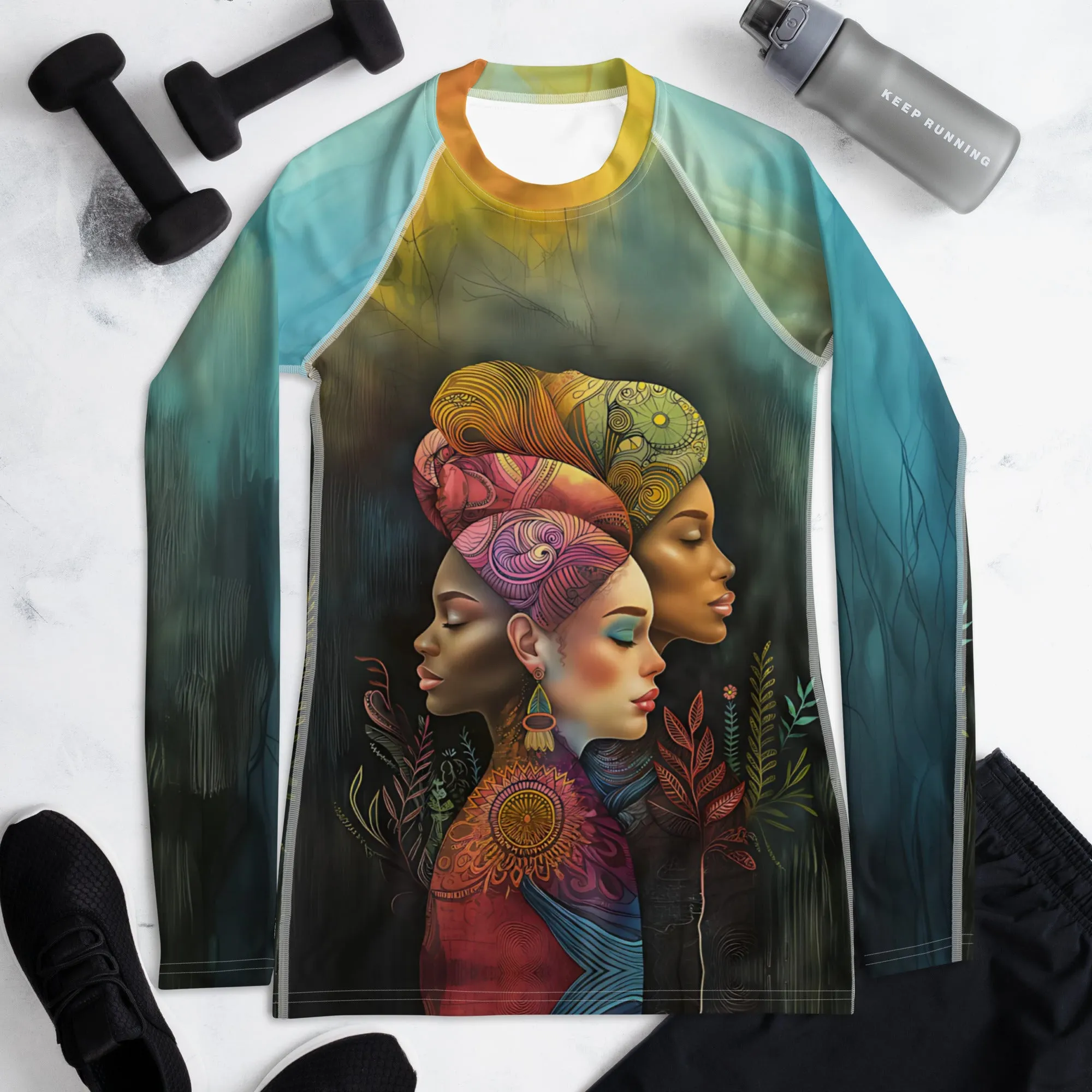 Timeless Faces Women's Rash Guard