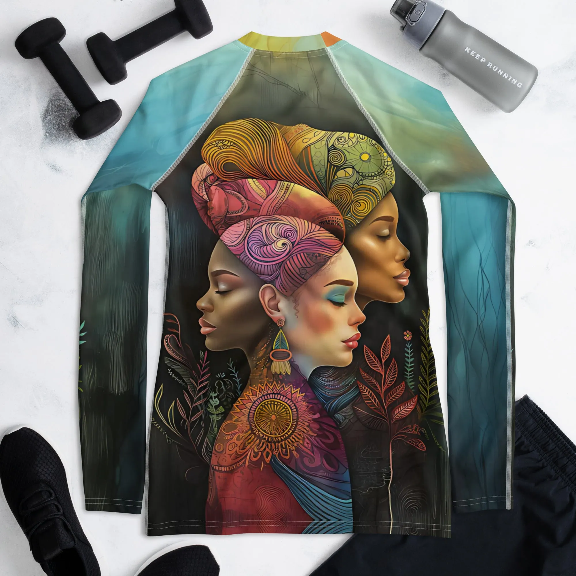 Timeless Faces Women's Rash Guard